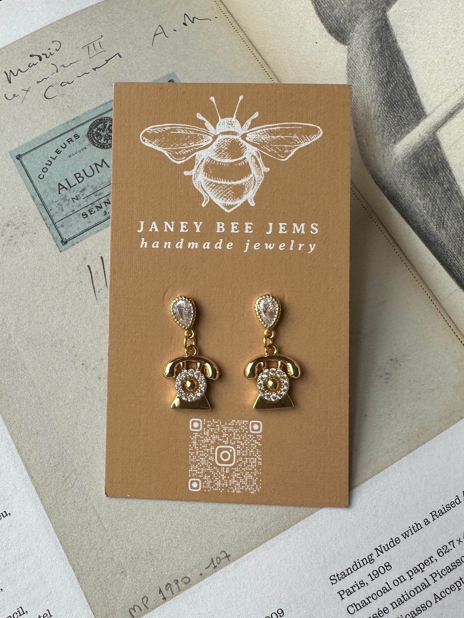 TELEPHONE EARRINGS