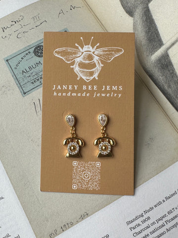 TELEPHONE EARRINGS
