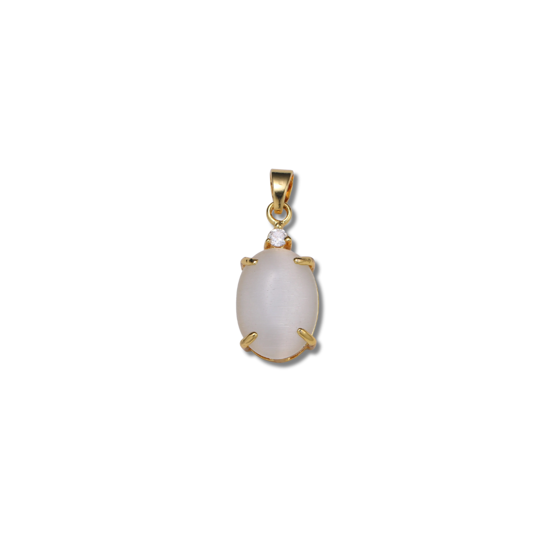 MOONSTONE CAT EYE CHARM (XL)