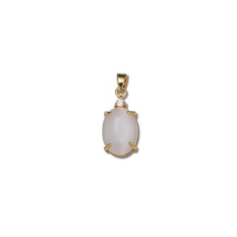 MOONSTONE CAT EYE CHARM