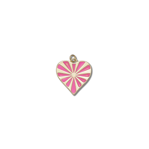 PINK STRIPED HEART