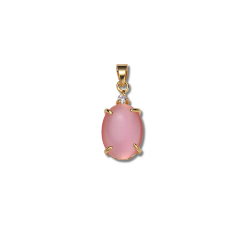 PINK CAT EYE CHARM