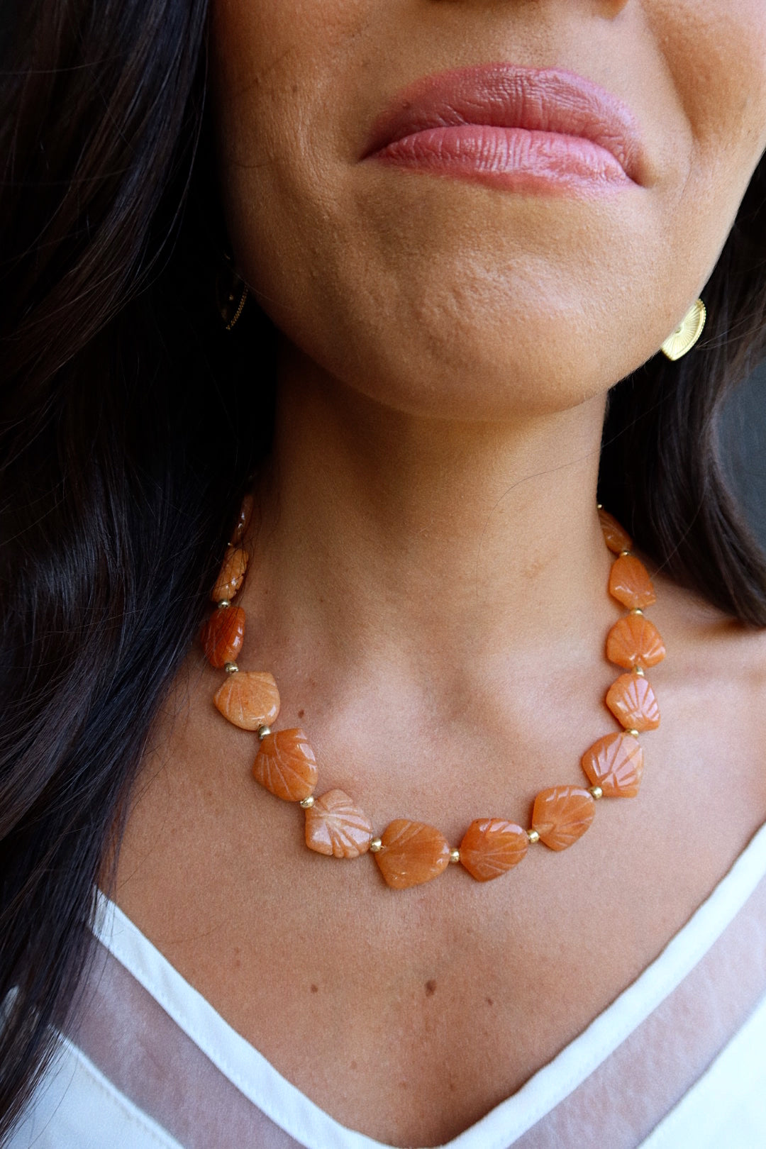 CARRIE (CITRINE SHELL BEADS)