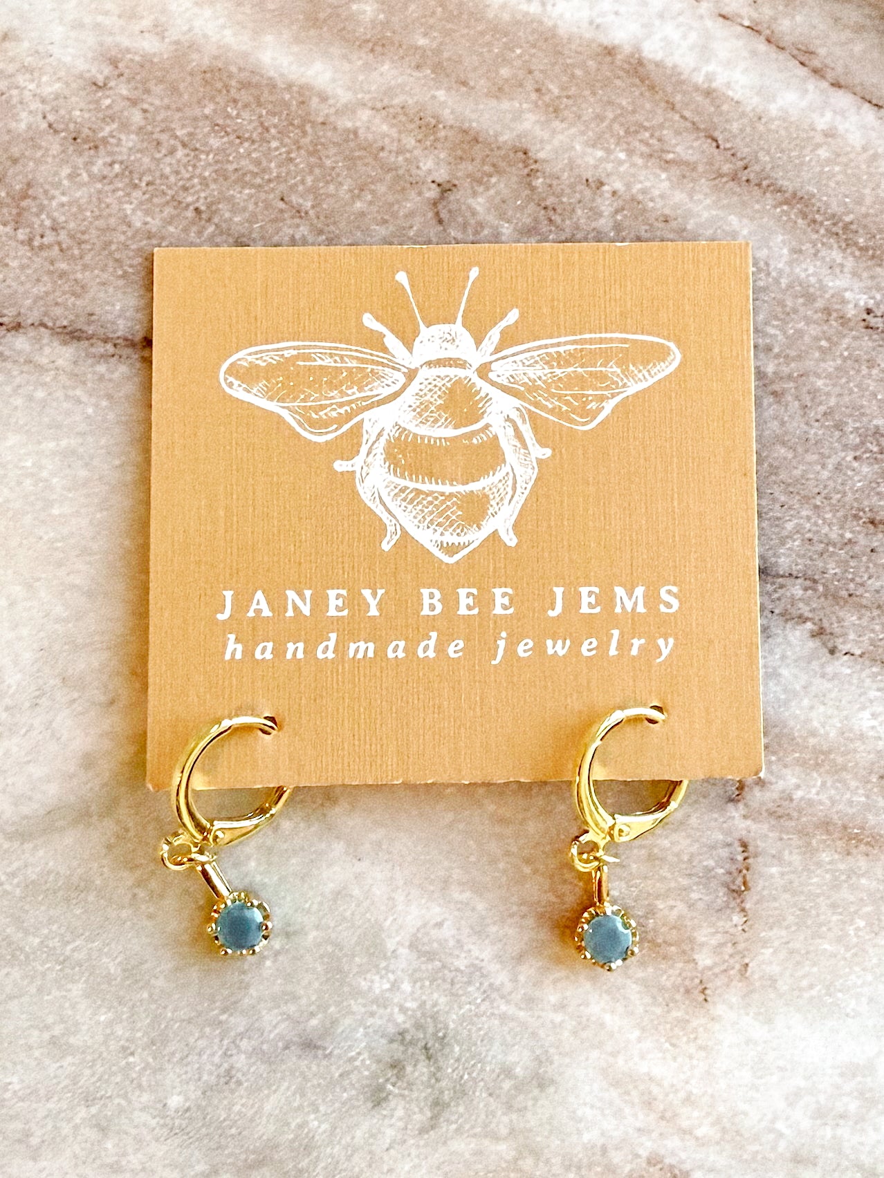 TURQUOISE BEZEL HUGGIES