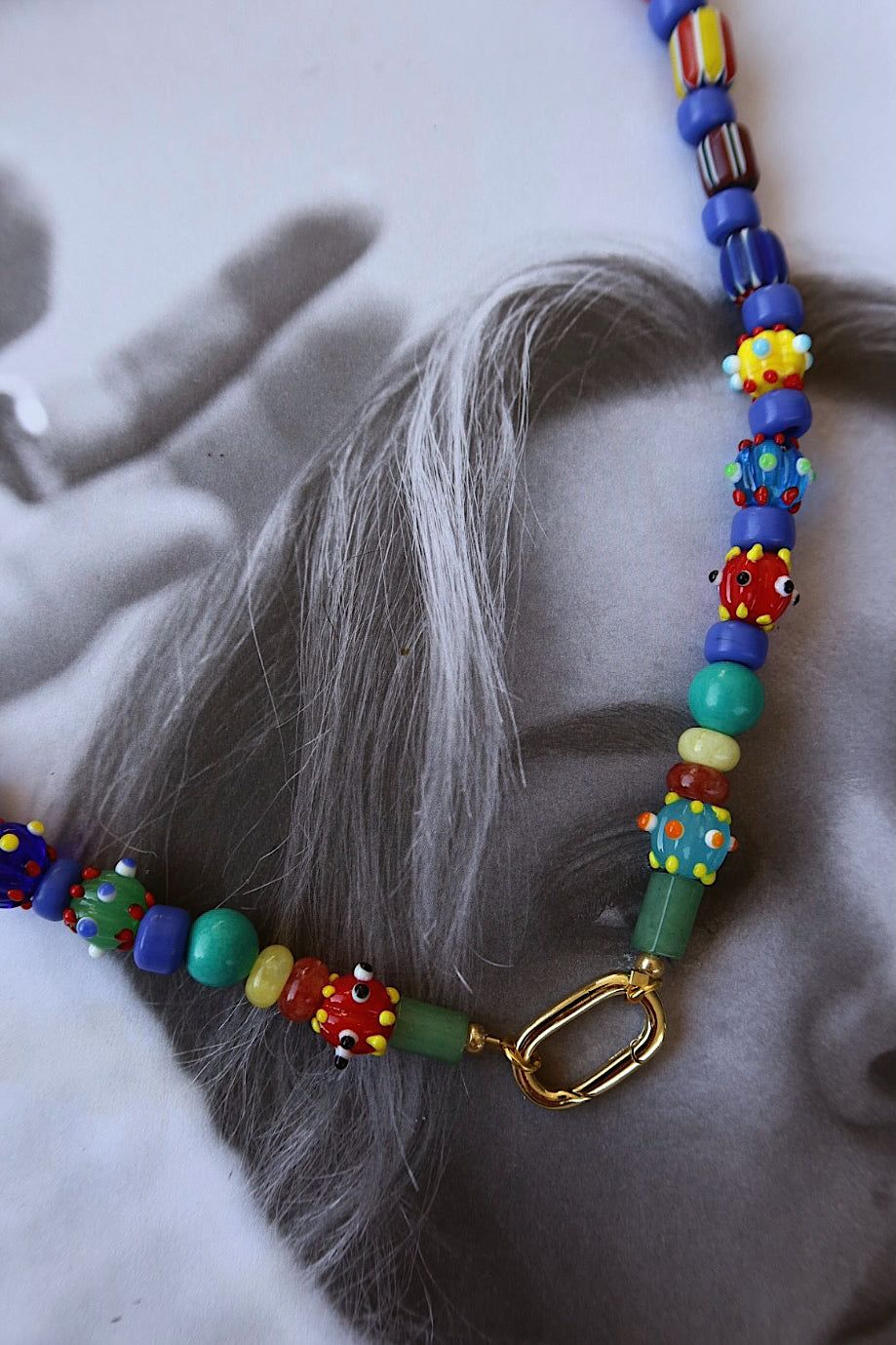 MOSAIC BEADED CHARM HOLDER