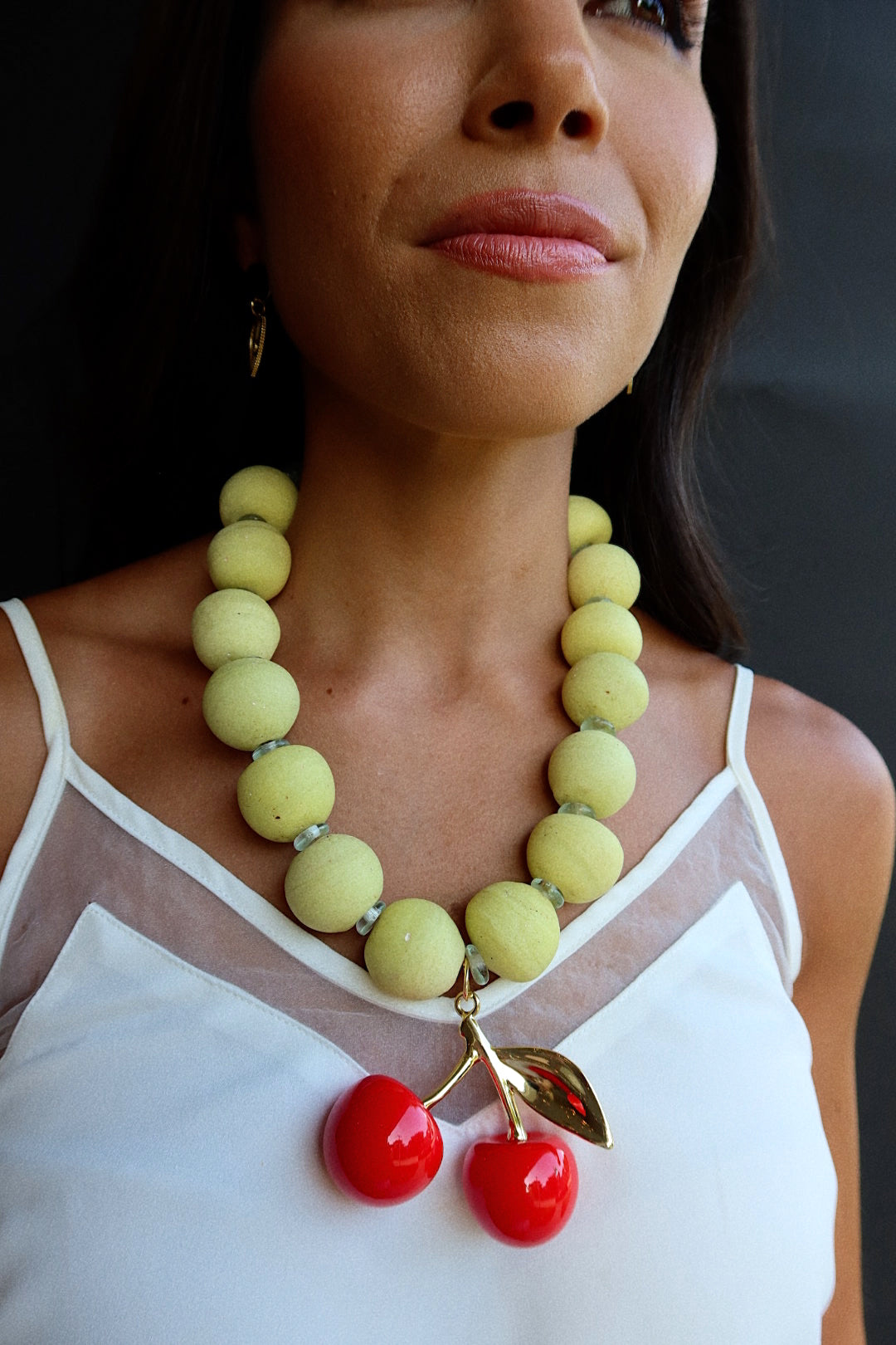 CHERRY BOMB (YELLOW BEADS)