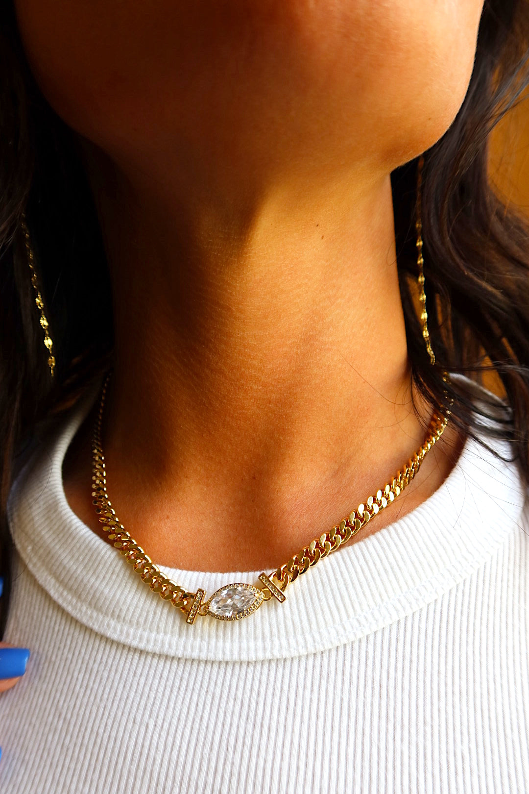 CLEAR CZ CHAIN